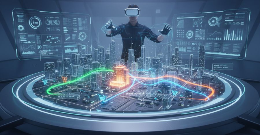 Vr Logistics Delivery Path Planning in VR: Optimising Logistics and Efficiency ...