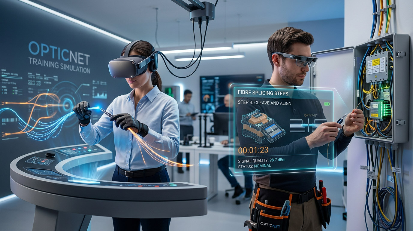 VR and AR Training for Fibre Splicing: Reducing Errors Before Engineers Reach the Network