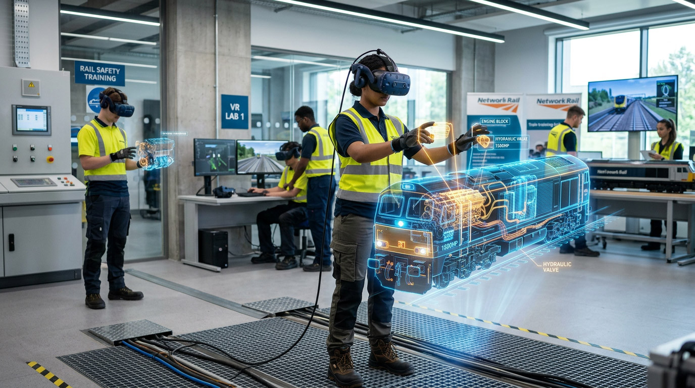Training Rail Apprentices in VR Before They Touch Live Assets