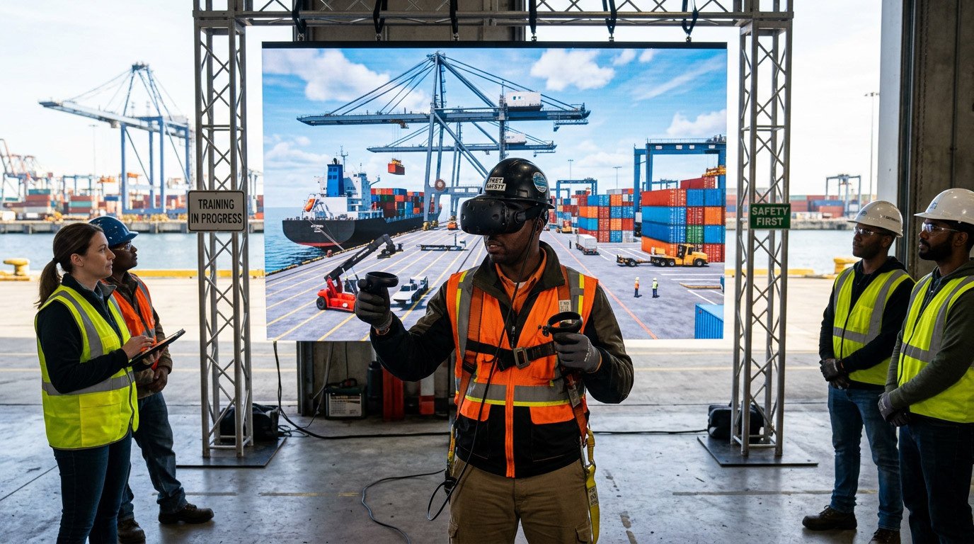 Using VR to Reduce Port-Side Accidents and Near Misses