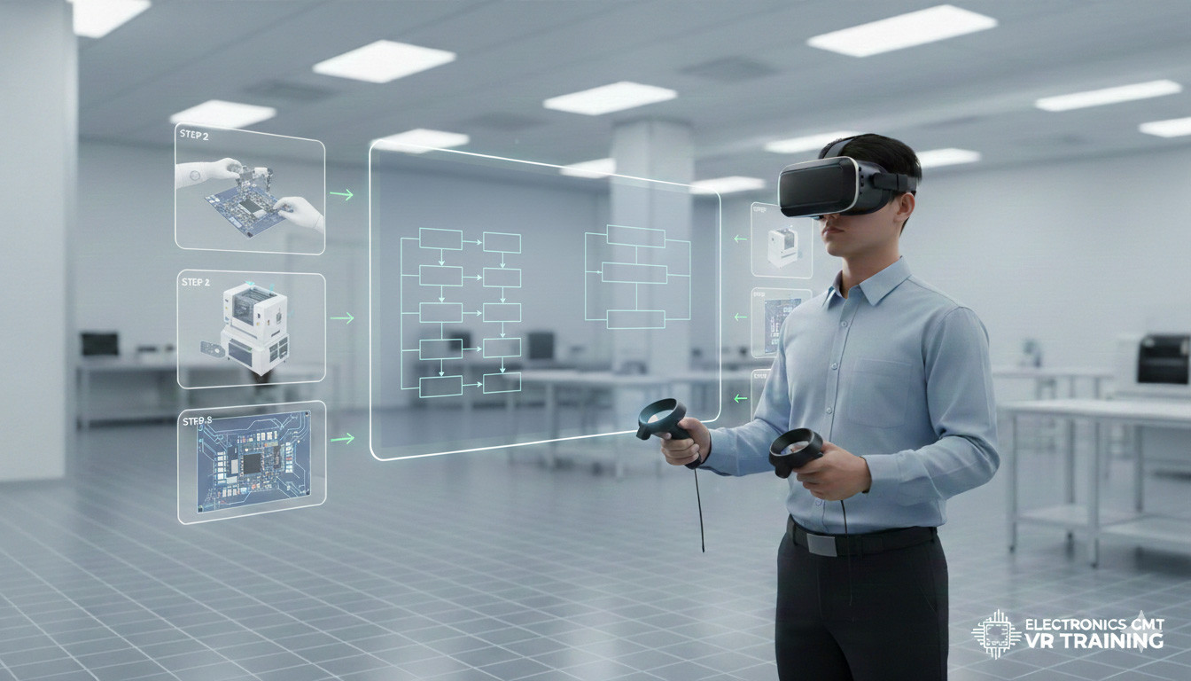 VR SOP Training for Electronics Contract Manufacturing (SMT)