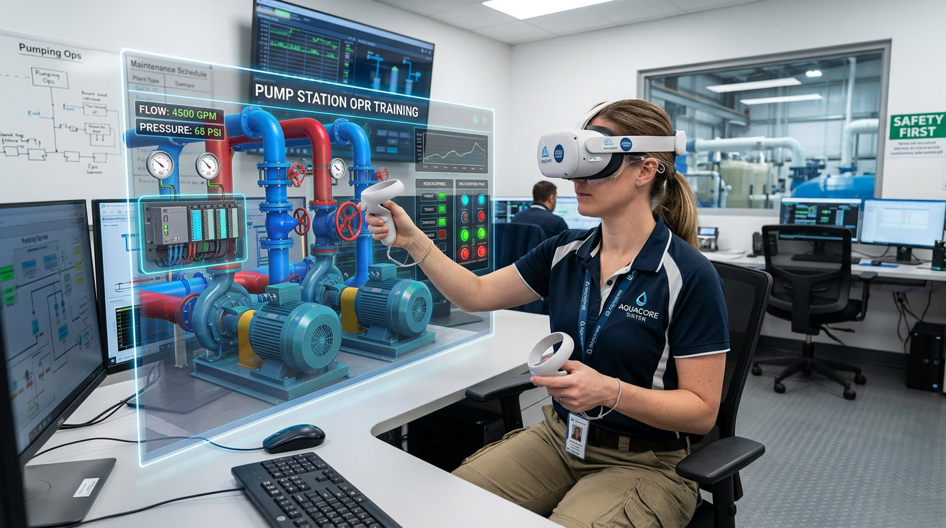 VR Training for Water and Wastewater Pumping Stations: Reducing Errors Before Operators Touch Live Equipment