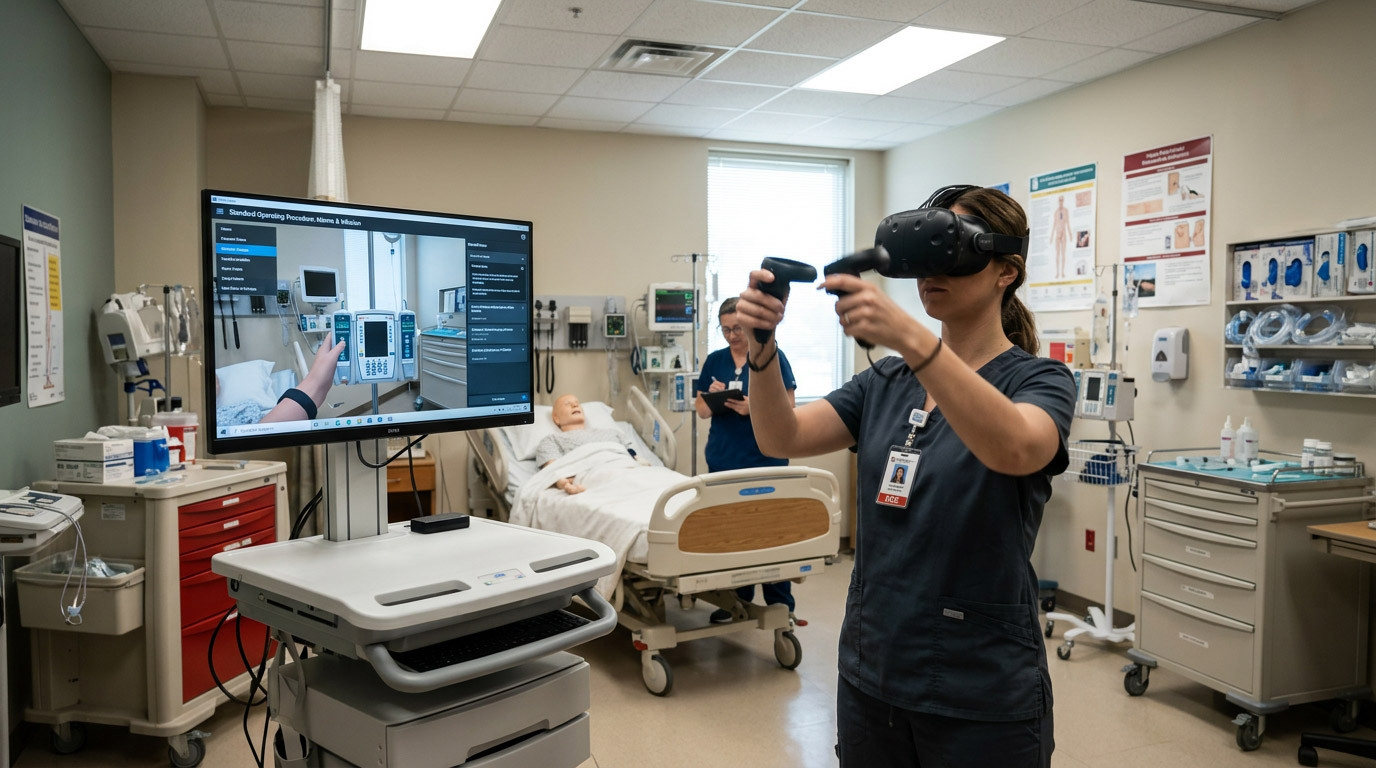 VR Training for Infusion Pumps and Clinical Monitoring Equipment: Reducing Device-Use Mistakes