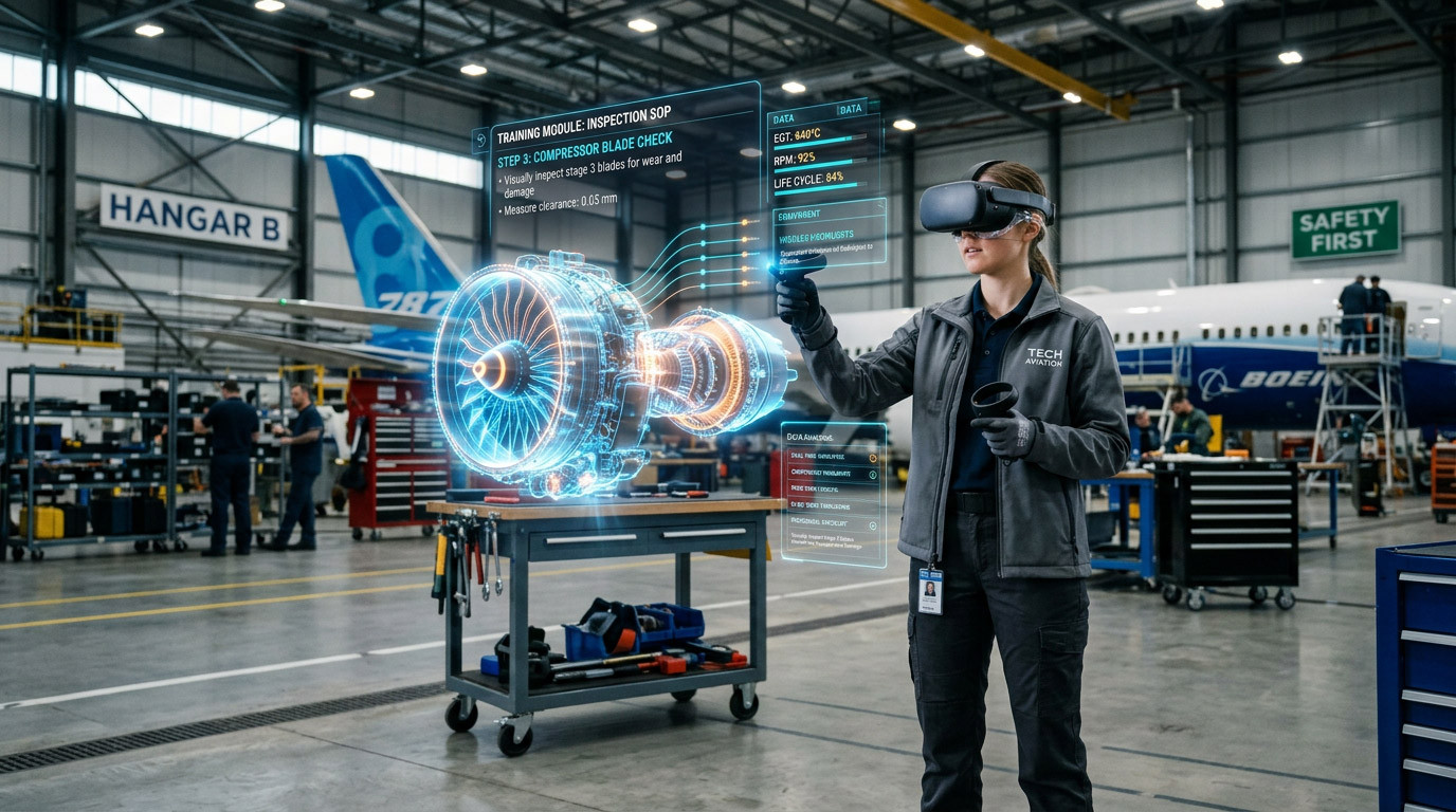 Digital Twins for Aircraft SOP Training: Why Visual Context Matters