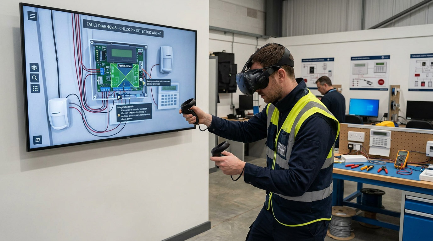 VR Intruder Alarm Training: Improving Installation, Commissioning and Fault Diagnosis