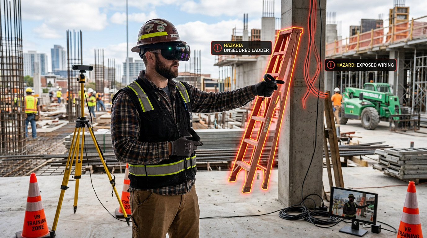 Reducing Near Misses with Virtual Reality Hazard Recognition Training