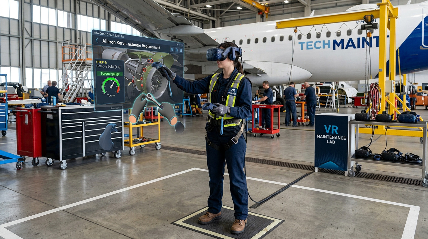 From Hangar to Headset: Immersive Training for Aviation Technicians