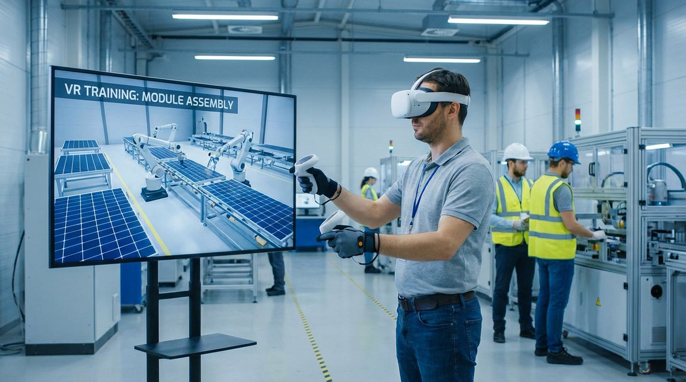 VR SOP Training for Solar PV Module Assembly