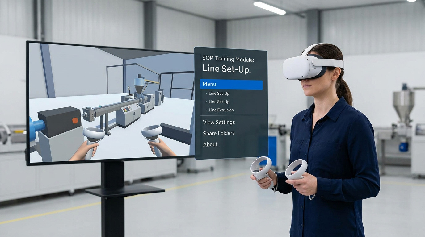 VR SOP Training for Plastic Extrusion & Profiles