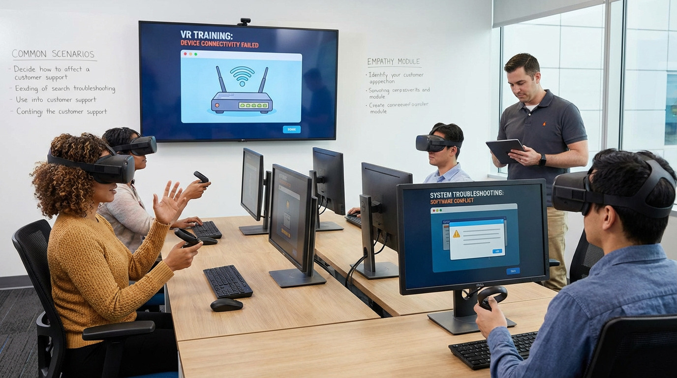 Support Ticket Simulations in VR: Elevating Customer Support Training with Virtual Reality