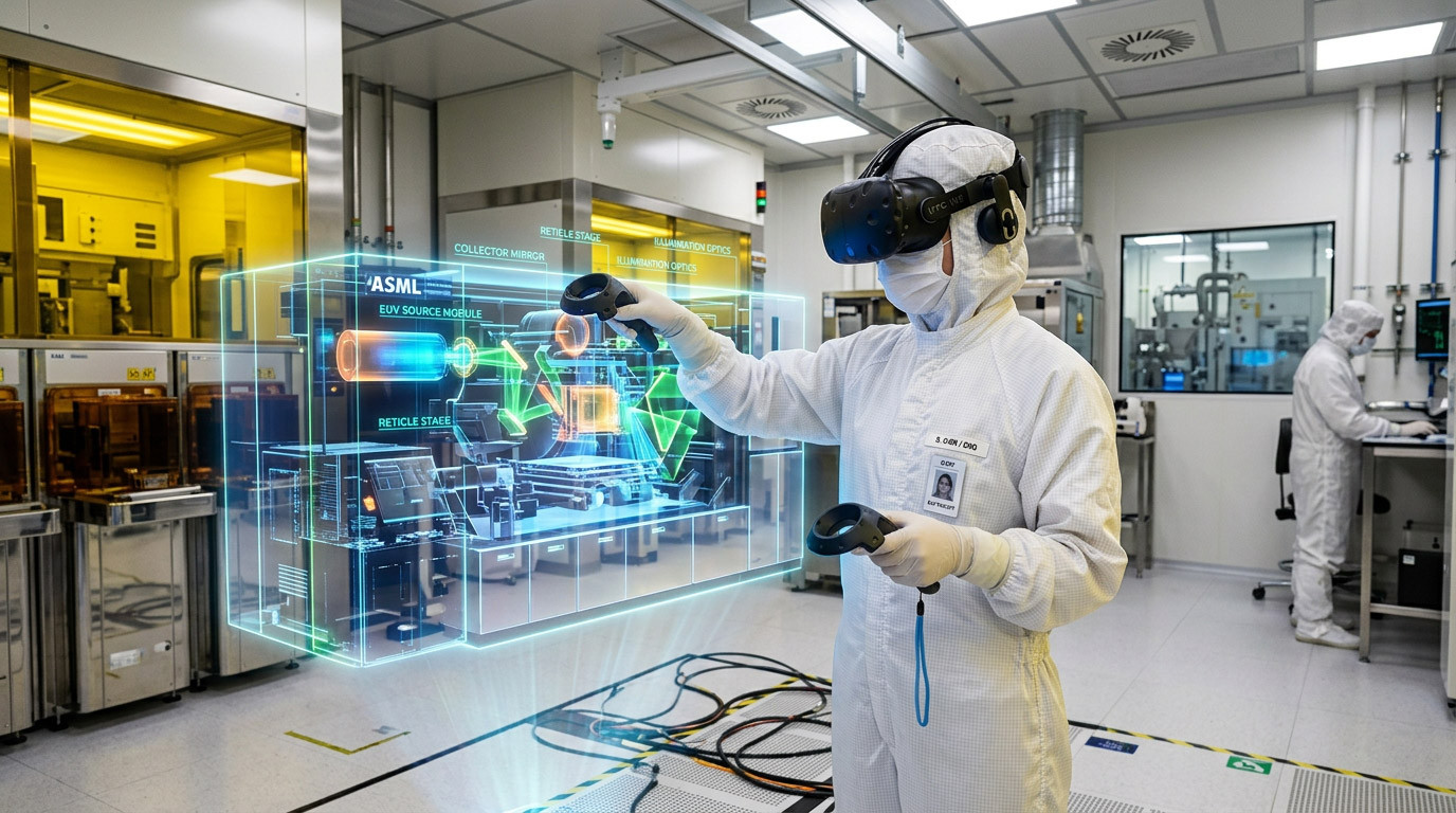 VR Lithography Training: Rehearsing High-Precision Semiconductor Procedures Before Touching the Tool