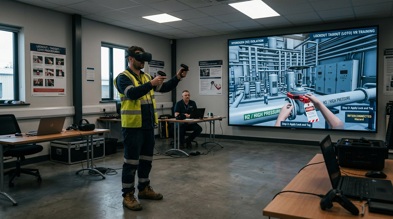VR Isolation and Lockout Training for Hydrogen and Decarbonisation Plants