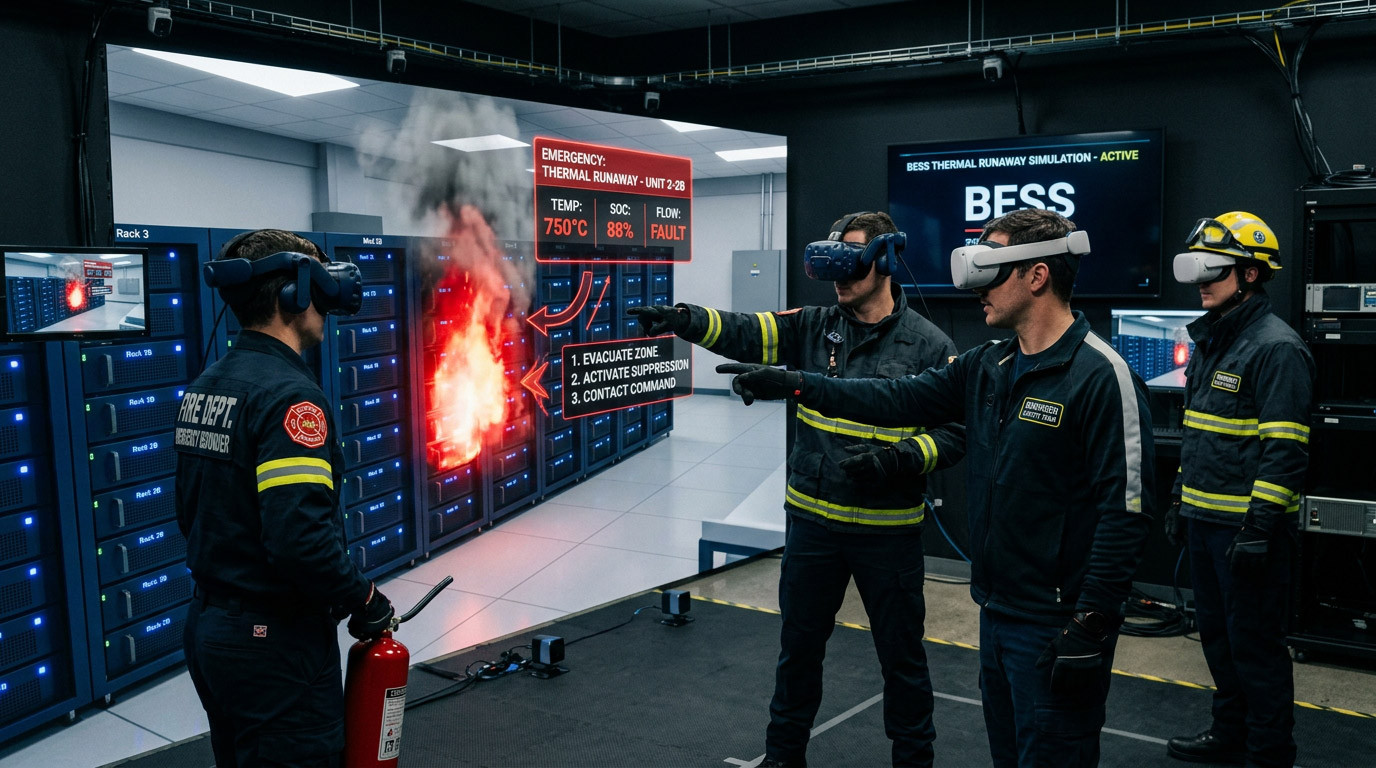 VR Training for BESS Thermal Runaway: Preparing Teams Before a Battery Emergency