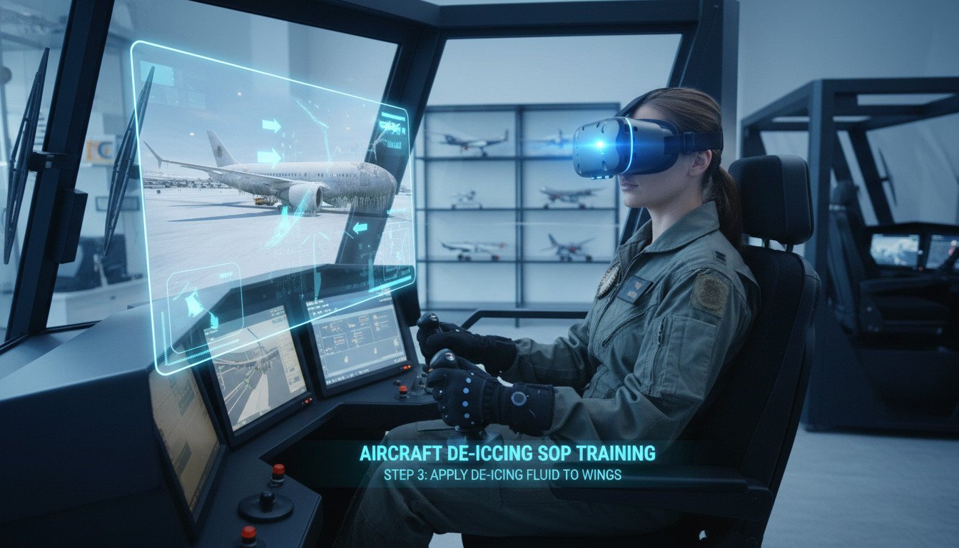 VR SOP Training for Aircraft De-Icing Operations