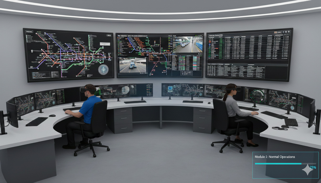 VR SOP Training for Transport Control Rooms