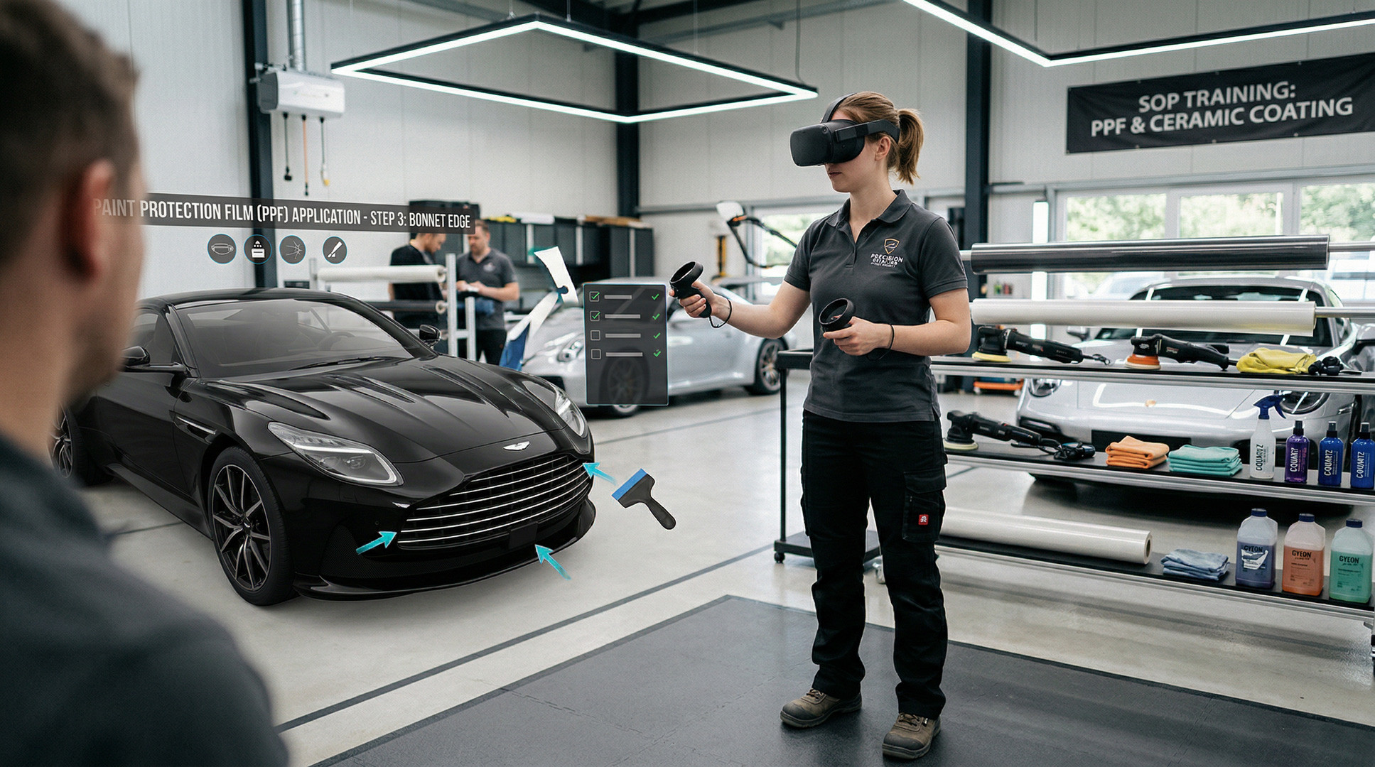 VR SOP Training for Luxury Vehicle Detailing & Paint Protection