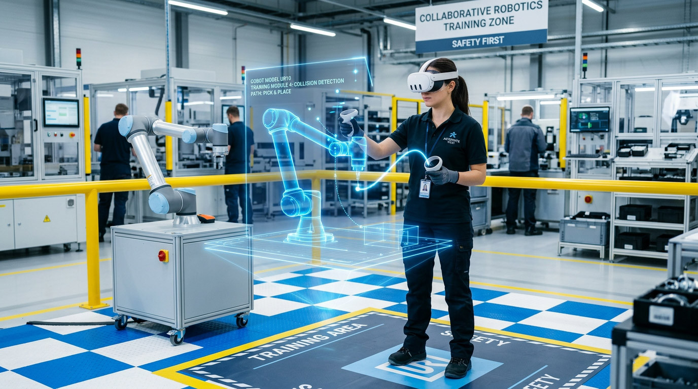 Cobot Training in VR: Preparing Employees to Work Safely with Collaborative Robots
