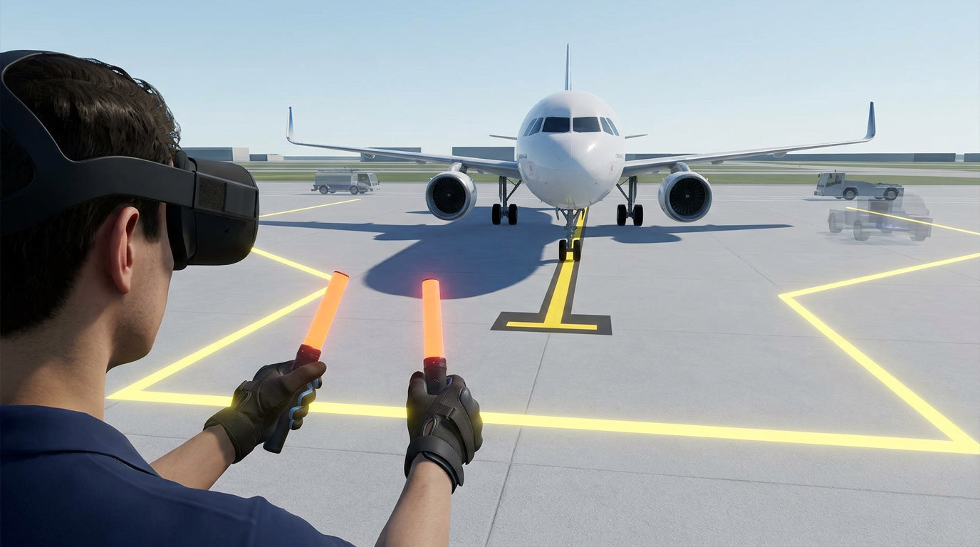 VR Ground Crew Training: Safer Marshalling, Refuelling and Turnaround Procedures