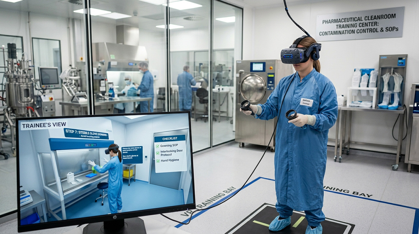 Reducing Contamination Risk with Virtual Reality Cleanroom SOP Training