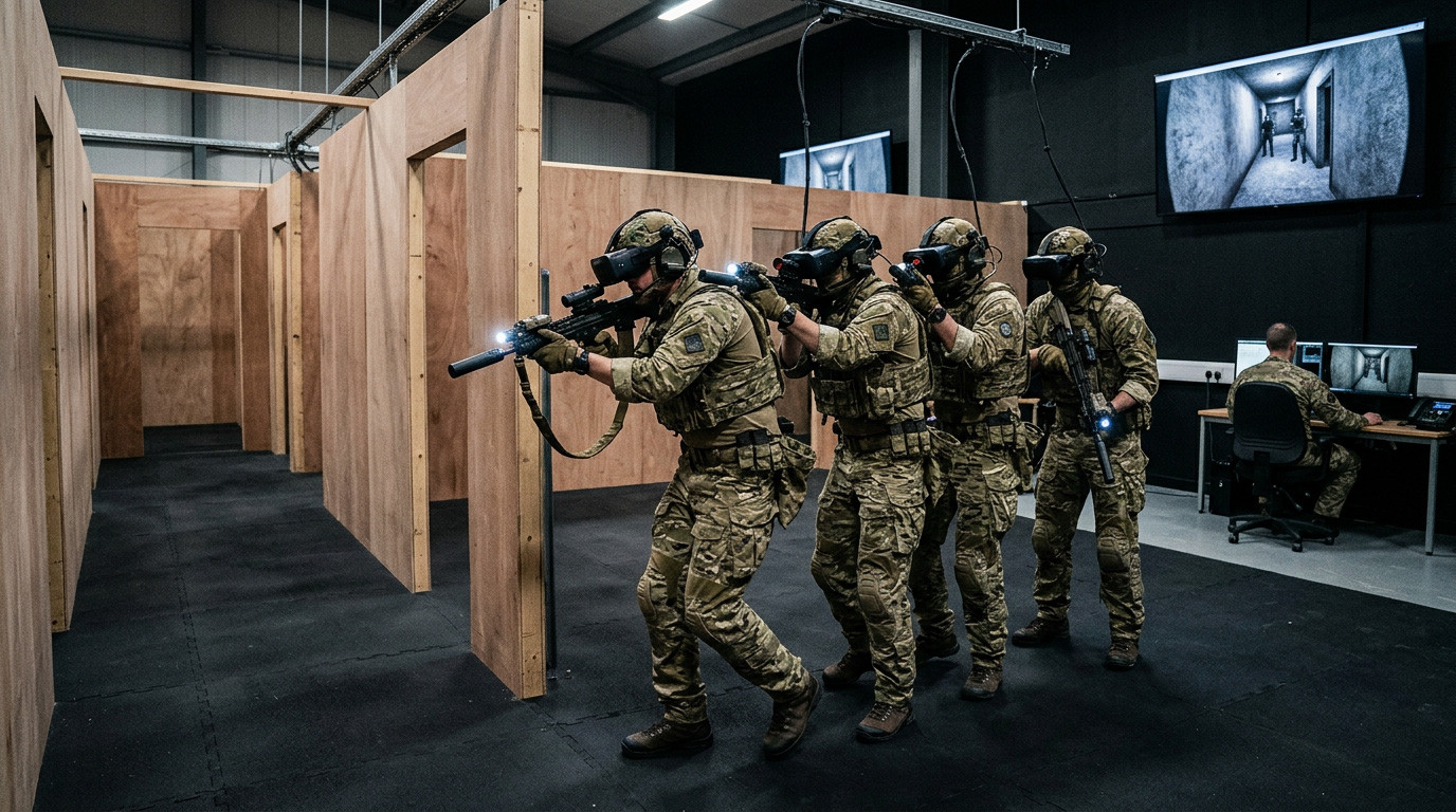UK Special Forces (SAS/SBS) Close Quarters Battle (CQB) and Hostage Rescue Training in VR