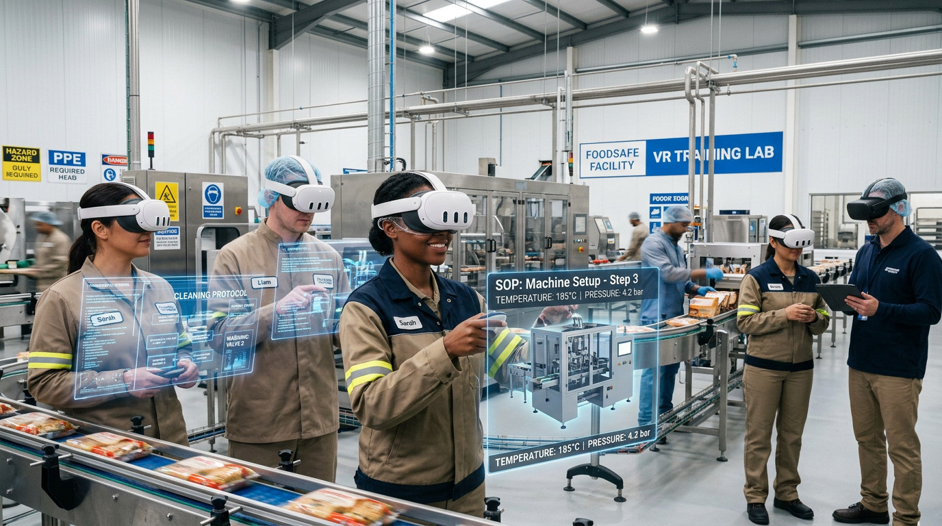 VR SOP Training for Food Factories: Reducing Risk Without Risking Production