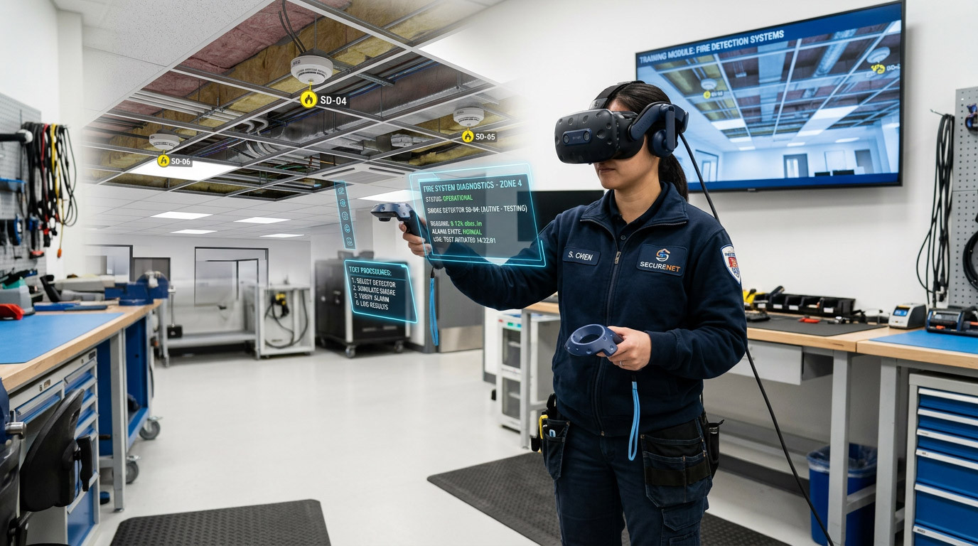 VR Detector Testing Training: Improving Fire Detection Maintenance and Inspection