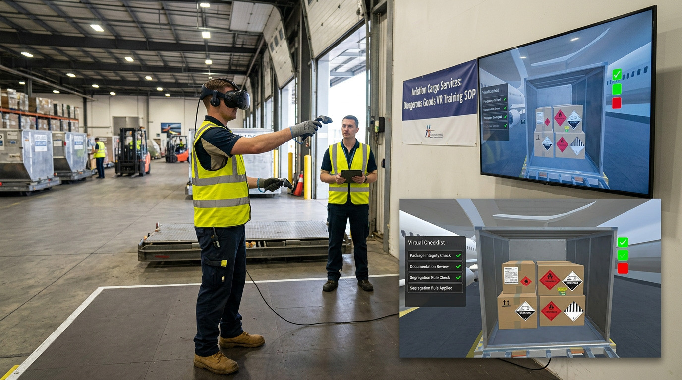 Dangerous Goods Handling in Aviation: VR SOP Training for Loading and Stowage