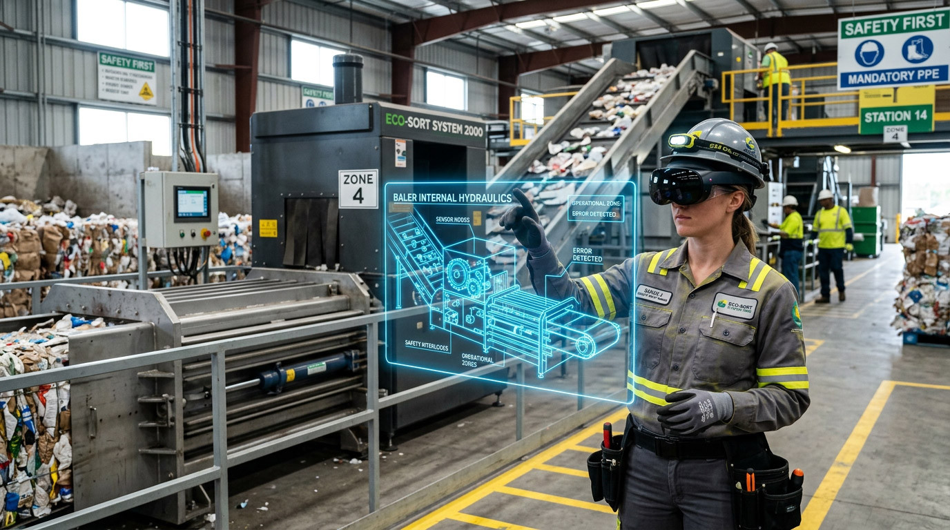 VR and AR Training for Machinery Safety in Waste and Recycling Facilities