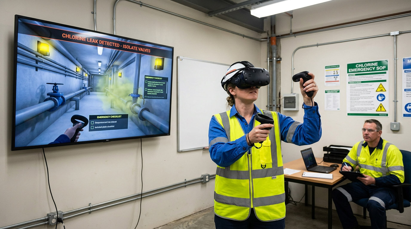 VR Chlorine Incident Training for Water Treatment: Practising Emergency Response Without Creating an Emergency