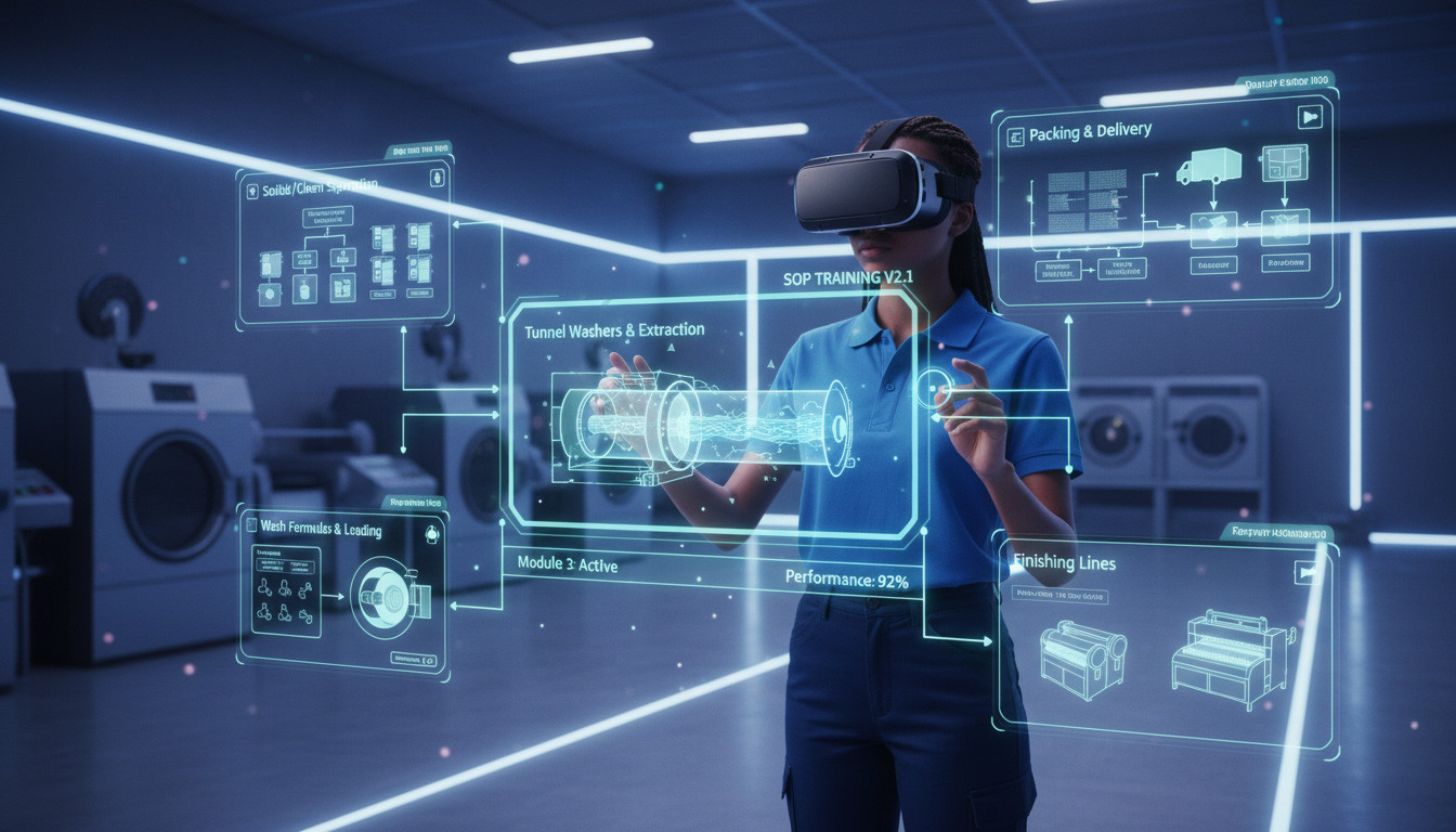 VR SOP Training for Industrial Laundry & Linen Services