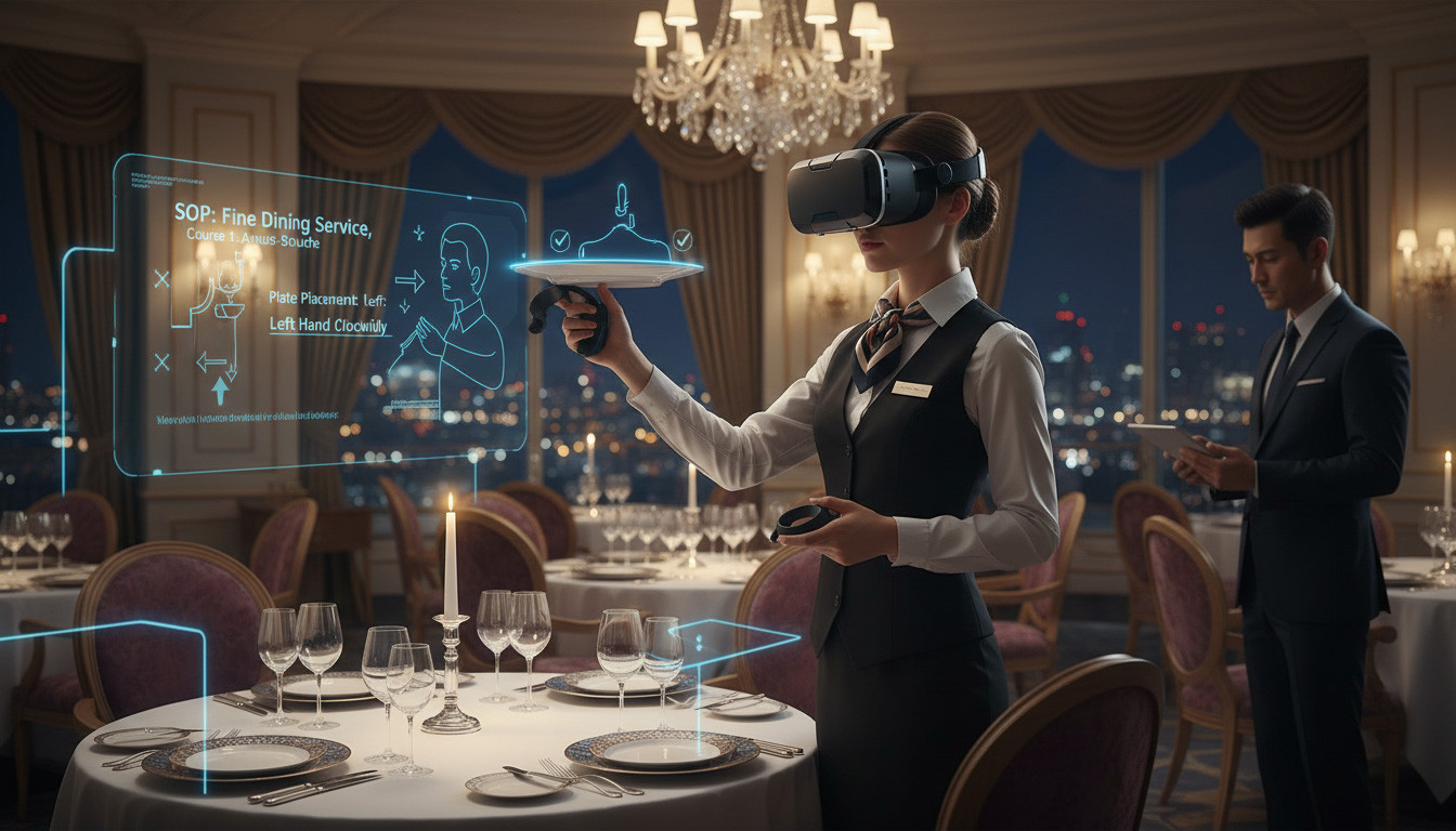 VR SOP Training for Fine Dining Service in Luxury Hospitality