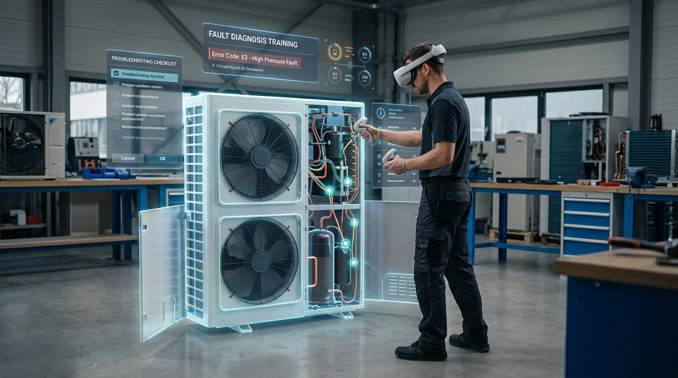 VR Heat Pump Fault Diagnosis Training: Building Troubleshooting Skills Without Customer Callbacks