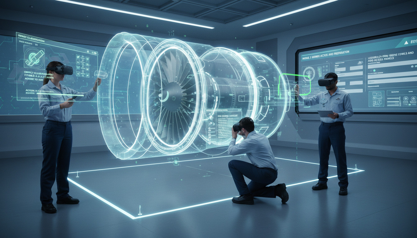 VR SOP Training for Aircraft MRO Borescope & Line Maintenance