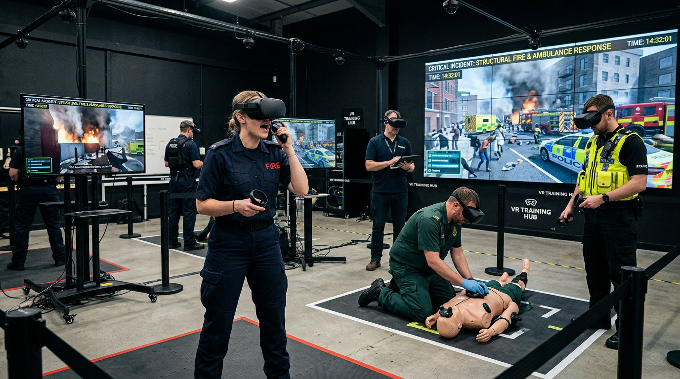 VR Scenario Training for Emergency Services: Practising the Unpredictable