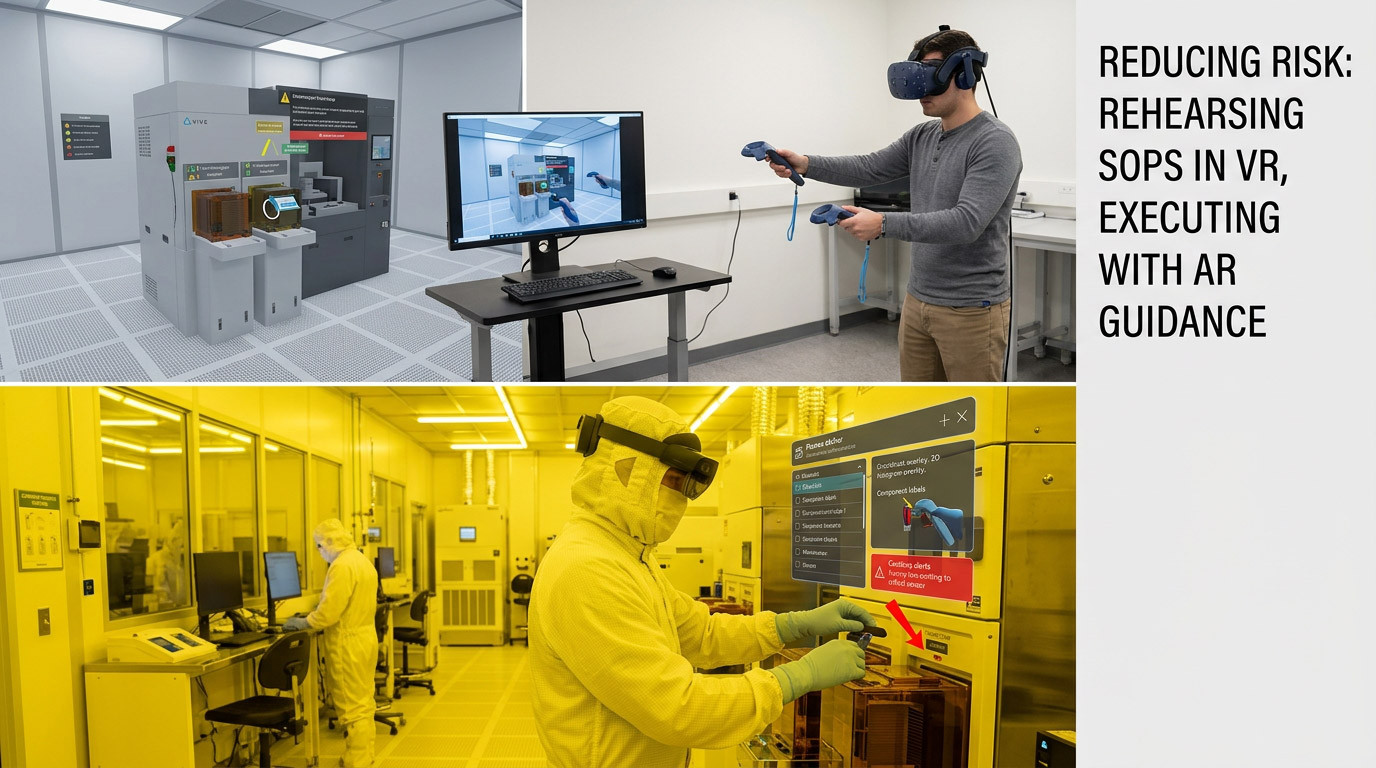 VR and AR Training for Semiconductor Fabs: Reducing Risk Before Technicians Reach the Cleanroom