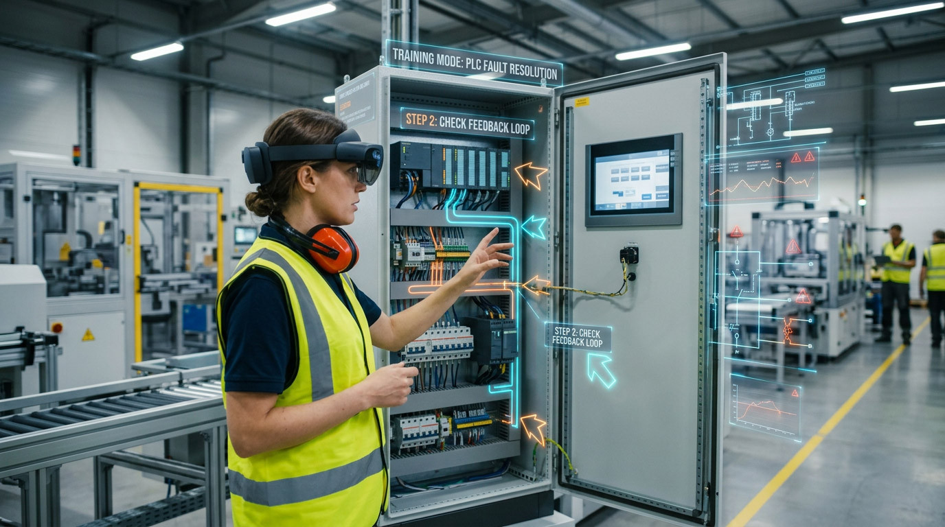 VR and AR for PLC and HMI Training: Reducing Control-System Errors in Smart Factories