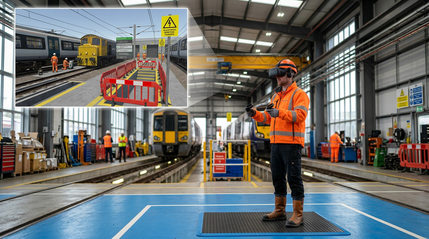 VR for Rail Depot Safety: Vehicles, Power, Movement and People