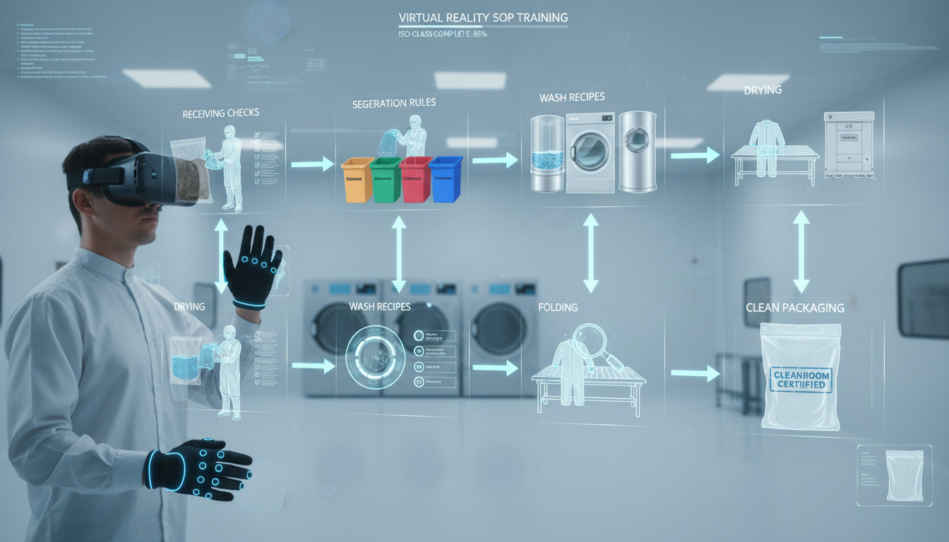 VR SOP Training for Cleanroom Garment Laundry
