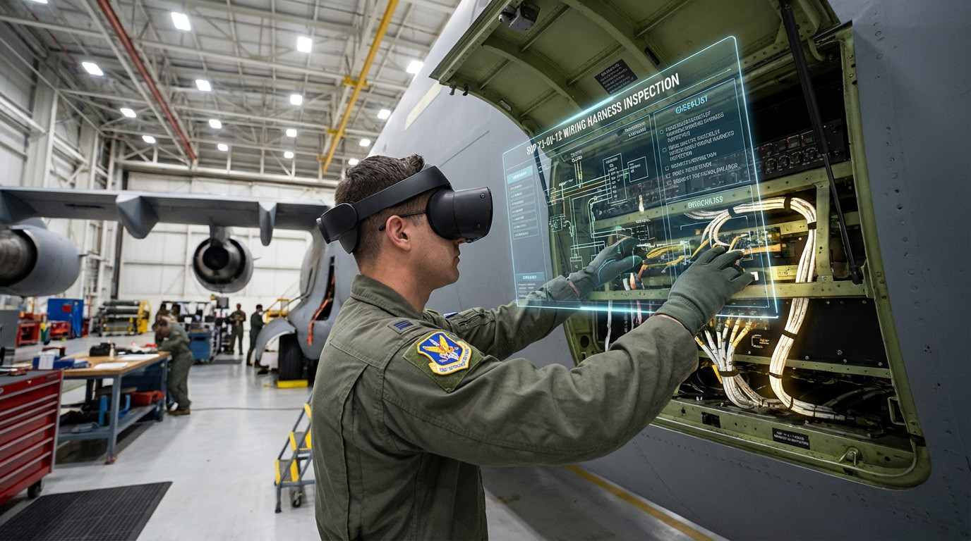 VR SOP Training for Defence Aircraft MRO & Avionics Upgrades
