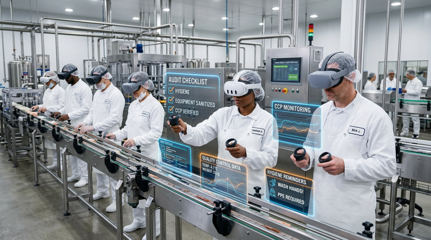 Training Food Factory Teams for Audit Readiness in VR