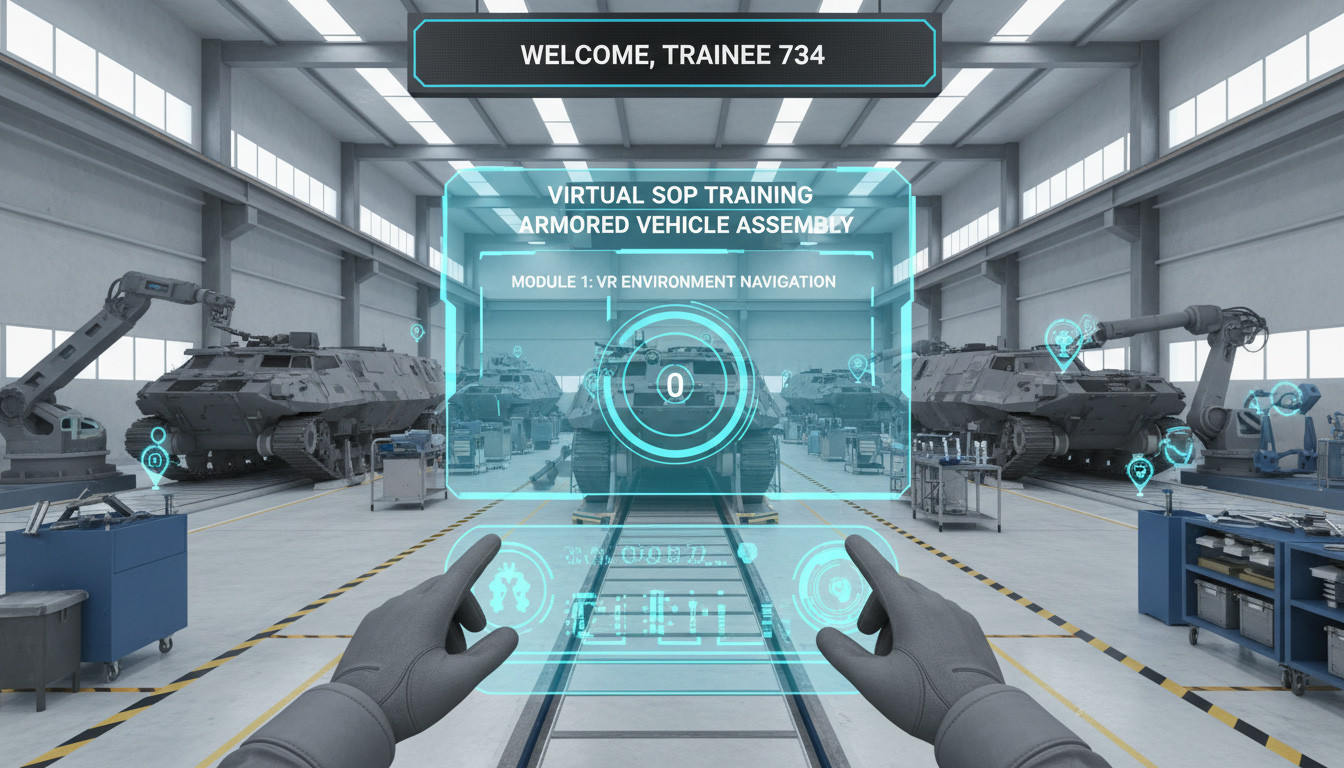 VR SOP Training for Armoured Vehicle Production & Service