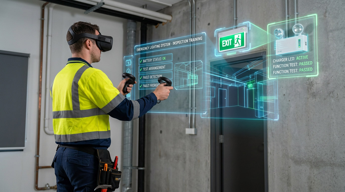 VR Emergency Lighting Training: Practising Life-Safety Inspection Without Disrupting Buildings