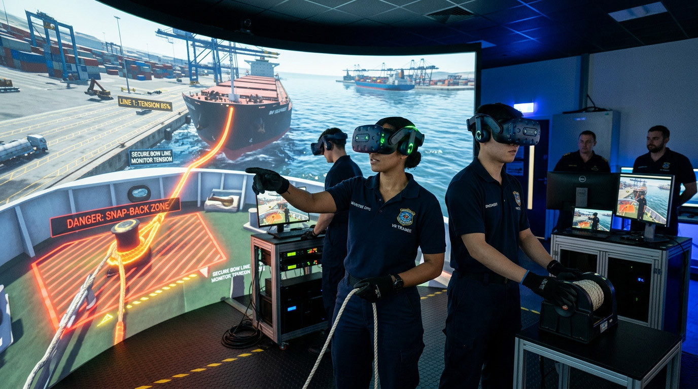 Training for Mooring Operations in Virtual Reality