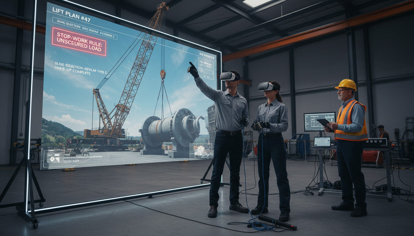 VR SOP Training for Heavy Lift & Rigging Operations