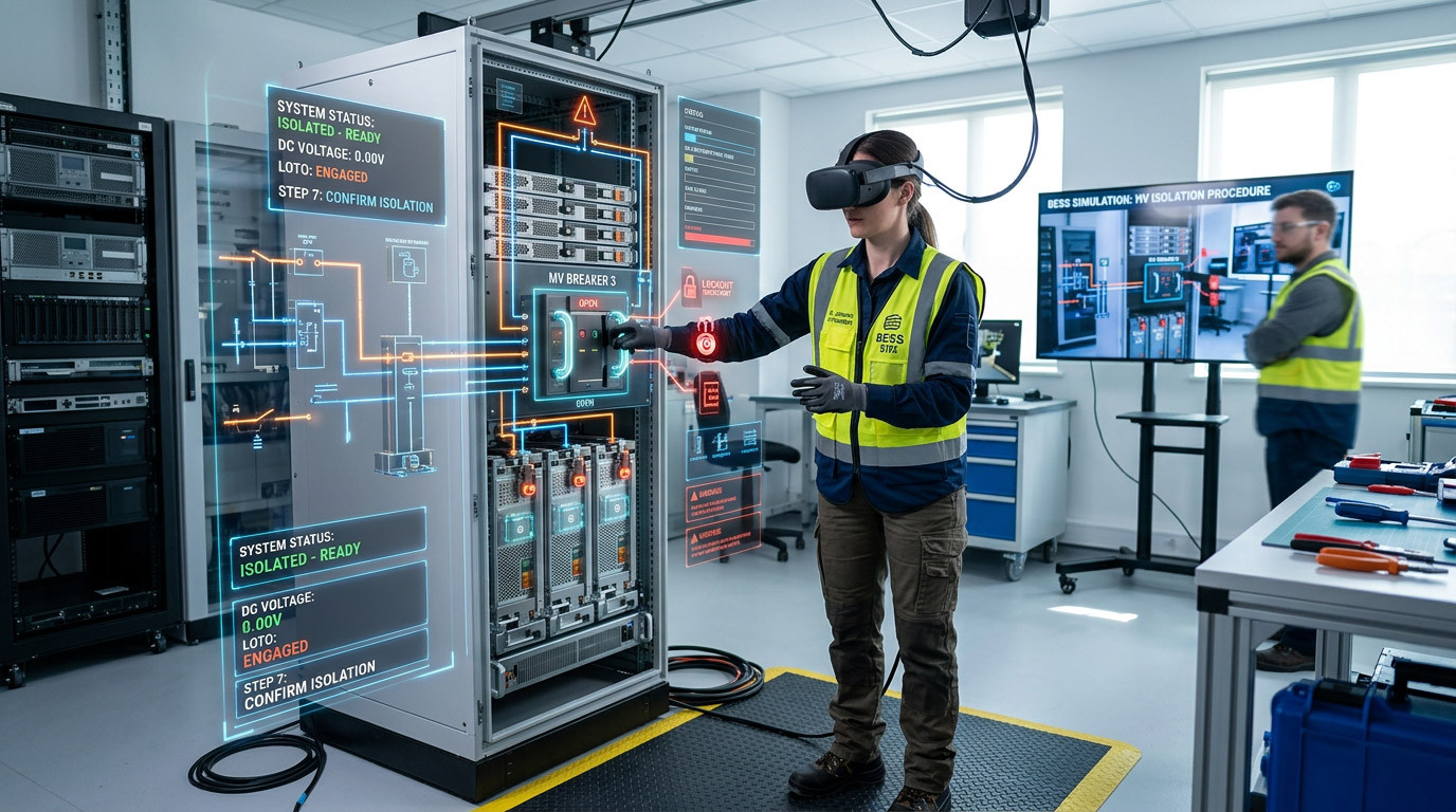 VR High-Voltage Isolation Training for Battery Energy Storage Systems