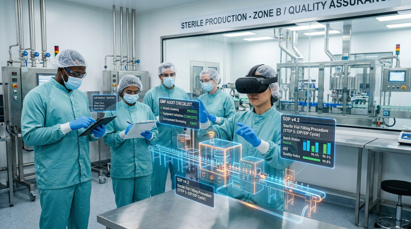 How VR Can Support GMP Audit Readiness Across Multiple Sites
