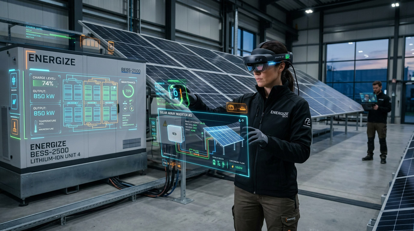 From Solar PV to BESS: VR and AR Training for Distributed Energy Technicians