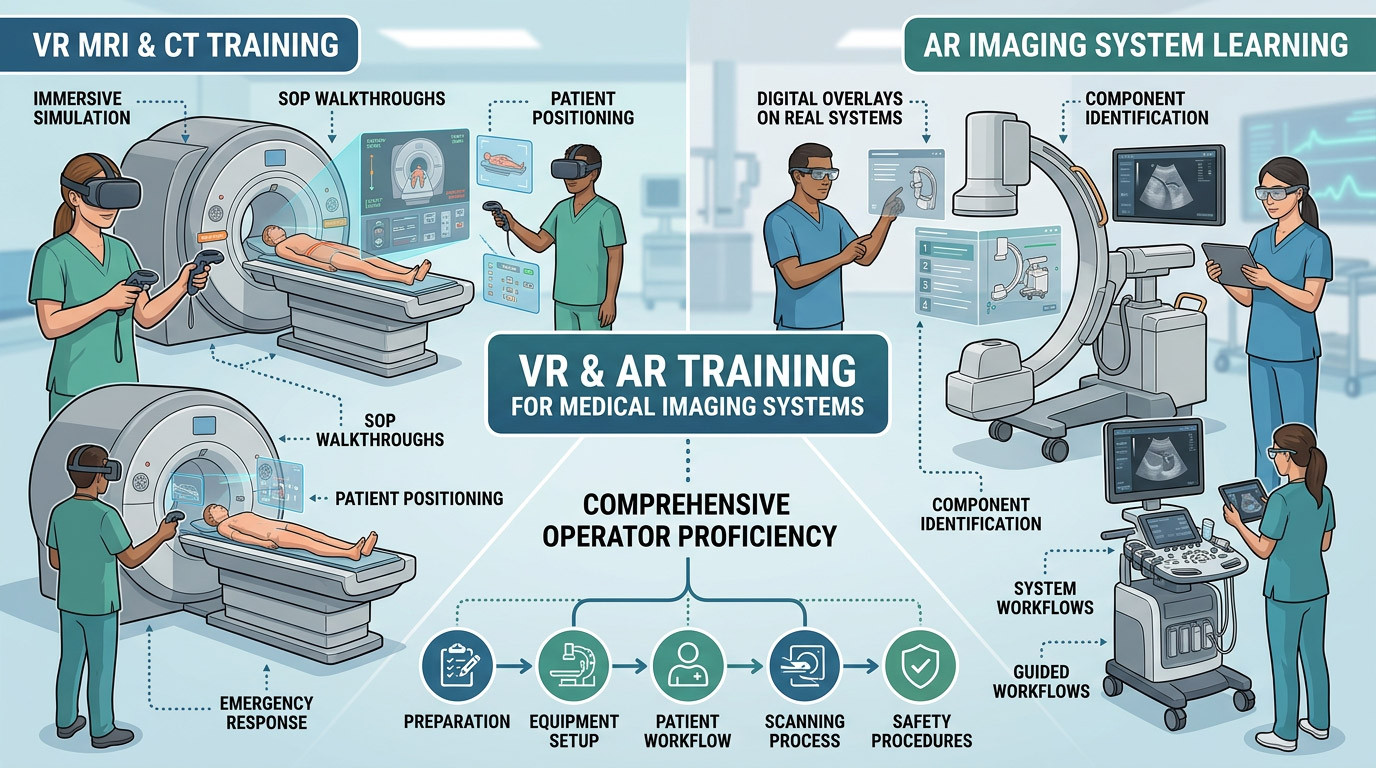 VR and AR Training for MRI, CT and Medical Imaging Systems