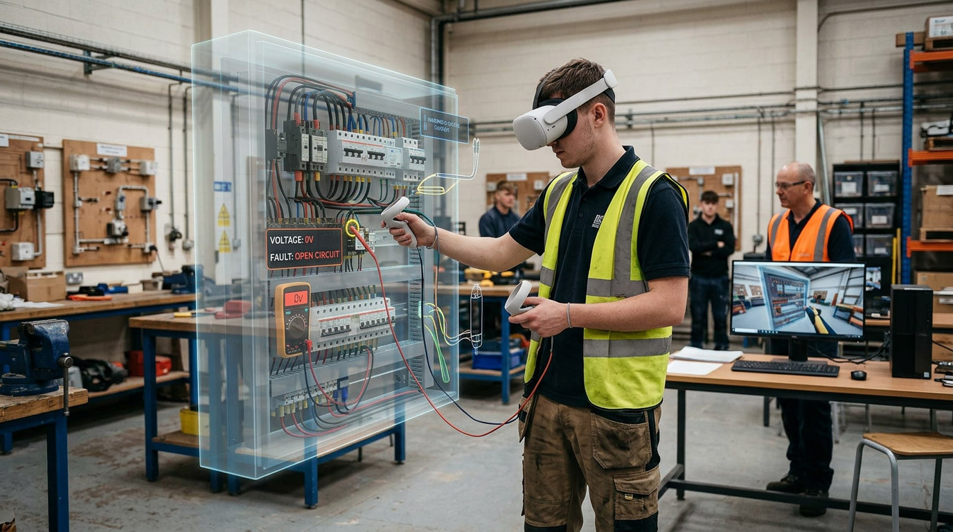 Electrical Fault-Finding in VR: Training Apprentices to Diagnose Problems Without Creating Real Ones