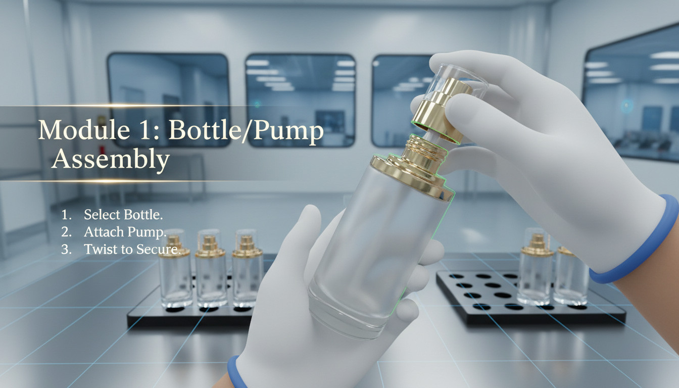 VR SOP Training for Luxury Cosmetics Packaging Lines